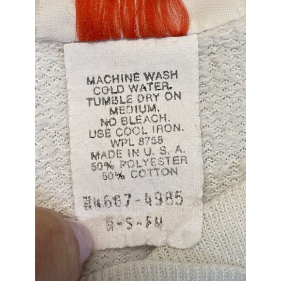 🌹 Vintage‎ Jane Colby 80s Floral Sweatshirt | Puff Print Roses | 1988 Graphic - Picture 3 of 8